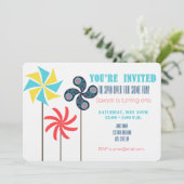 風車誕生日招待状{カーニバル} 招待状 (スタンド正面)