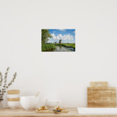 風車3基と運河ポスター ポスター (キッチン)