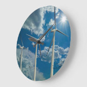 風車3基 ラージ壁時計 (傾斜)