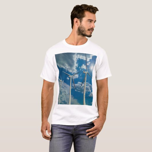 風車3基 Tシャツ (正面フル)