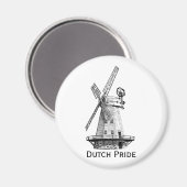 風車、オランダプライド マグネット (正面/裏面)