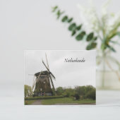 風車，オランダ，オランダ，アムステルダム，オランダ ポストカード (スタンド正面)