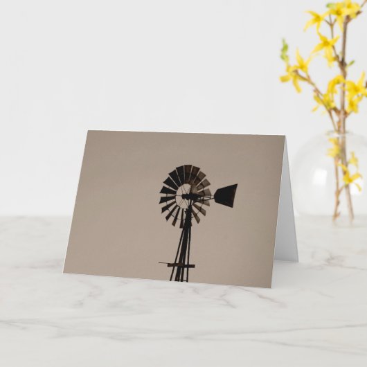 風車 カード (黄色い花)