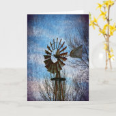 風車 カード (黄色い花)