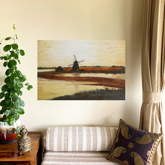 風車 キャンバスプリント