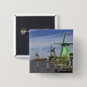 風車,ザーンセ·シャンズ,オランダ,オランダ2 缶バッジ (正面&裏面)