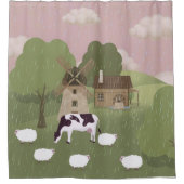 風車 シャワーカーテン (正面)