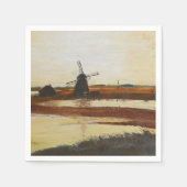 風車 スタンダードカクテルナプキン (正面)