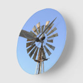 風車 ラウンド壁時計 (傾斜)