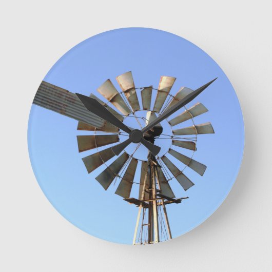風車 ラウンド壁時計 (正面)