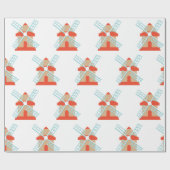 風車 ラッピングペーパー (フラット)