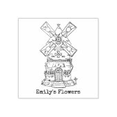 風車 ラバースタンプ (インプリント)