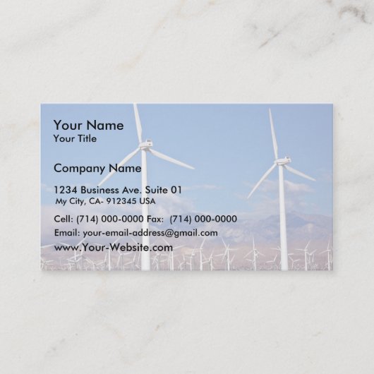 風車 名刺 (正面)