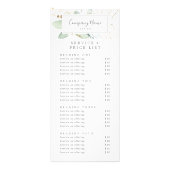 風通しの良いグリーン両面ビジネス価格リスト ラックカード (正面)