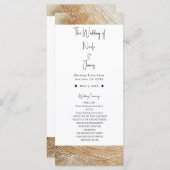 風通しの良い中性自然要素ボヘミアンボホ結婚ズ プログラム (正面/裏面)