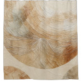 風通しの良い中性自然要素ボヘミアンボホ シャワーカーテン (正面)