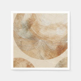 風通しの良い中性自然要素ボヘミアンボホ スタンダードカクテルナプキン