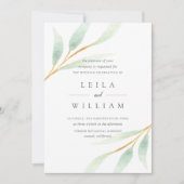 風通しの良い植物 |結婚式招待状 招待状 (正面)