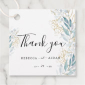 風通しの良い緑と金ゴールドの葉結婚色は フェイバータグ (正面)