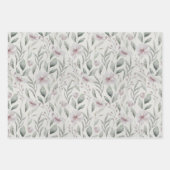 風通エレガントしの植物結婚植物の贈り物 ラッピングペーパーシート (正面2)