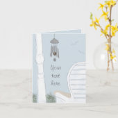 風鈴のノートカードを楽しむ カード (黄色い花)