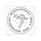 風鈴の花が咲き乱れる ラバースタンプ (インプリント)