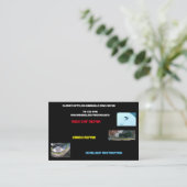 風防ガラスの修理及びヘッドライトの復帰ビジネス 名刺 (スタンド正面)