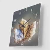 風雪 スクエア壁時計 (傾斜)