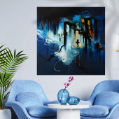 風霜の降りた抽象芸術表現主義 ポスター