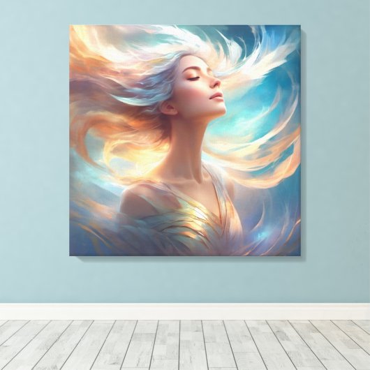 風 キャンバスプリント (インサイチュ (ウッドフロア))