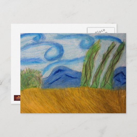 風 ポストカード (正面/裏面)