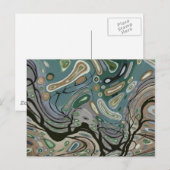 風 – 抽象芸術 ポストカード (正面/裏面)