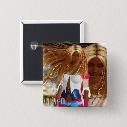 風Waker: 代理 缶バッジ (正面&裏面)