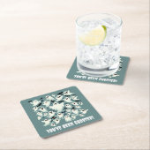 飛おもしろい行中にゴーストされた幽霊 スクエアペーパーコースター (インサイチュ)