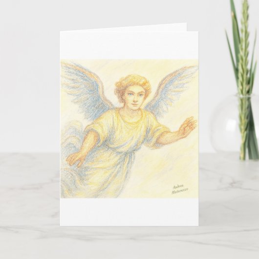 飛びながら微笑む天使 招待状 (正面)