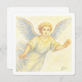 飛びながら微笑む天使 招待状 (正面/裏面)