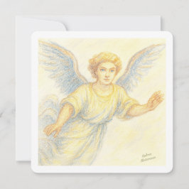 飛びながら微笑む天使 招待状