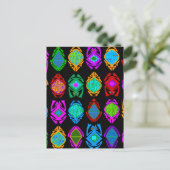 飛び上がるカエル ポストカード (スタンド正面)