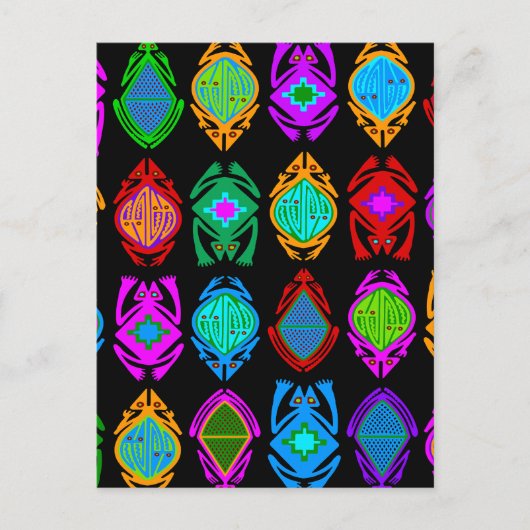 飛び上がるカエル ポストカード (正面)