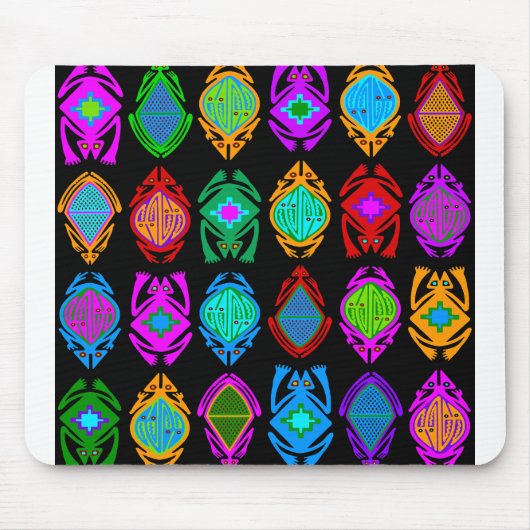 飛び上がるカエル マウスパッド (正面)