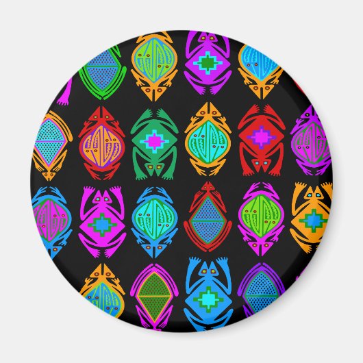 飛び上がるカエル マグネット (正面)