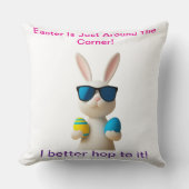 飛び乗った方がいい！イースター装飾用クッション クッション (正面)