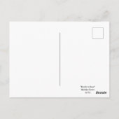 「飛び出す準備ができている」 ポストカード (裏面)