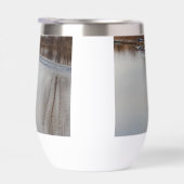 飛び出す白鳥の茎のないワインタンブラー (右面)