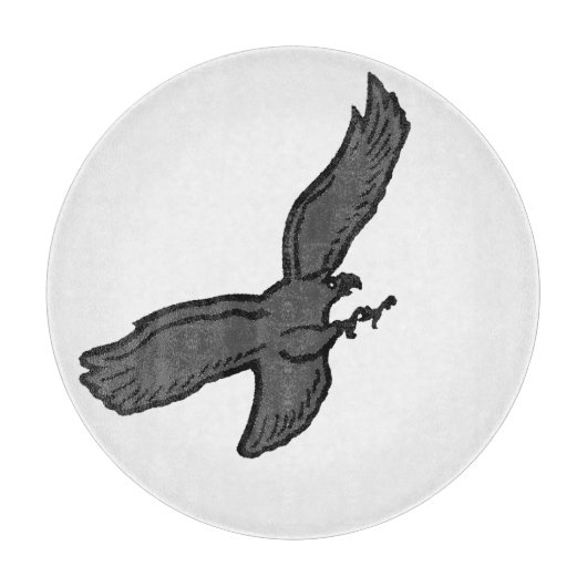 飛び回る雷鳥 カッティングボード (正面)