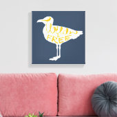 飛び回る |野生で自由 キャンバスプリント (インサイチュ (リビング))