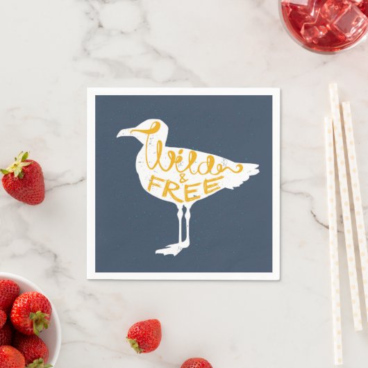 飛び回る |野生で自由 スタンダードカクテルナプキン (インサイチュ)