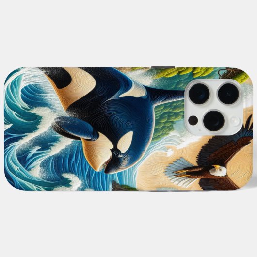 飛び威厳のある出る Case-Mate iPhoneケース (裏面 (横))