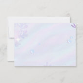 飛び感謝してい散り用マーメイド誕生日 サンキューカード (裏面)