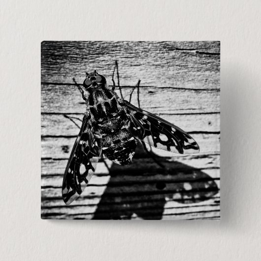 飛び戻る 缶バッジ (正面)